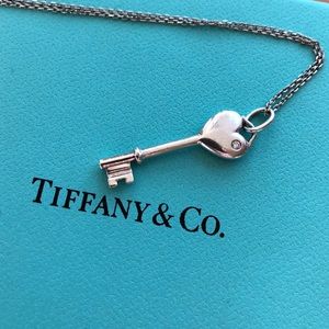 Tiffany & Co. Diamond Key Necklace